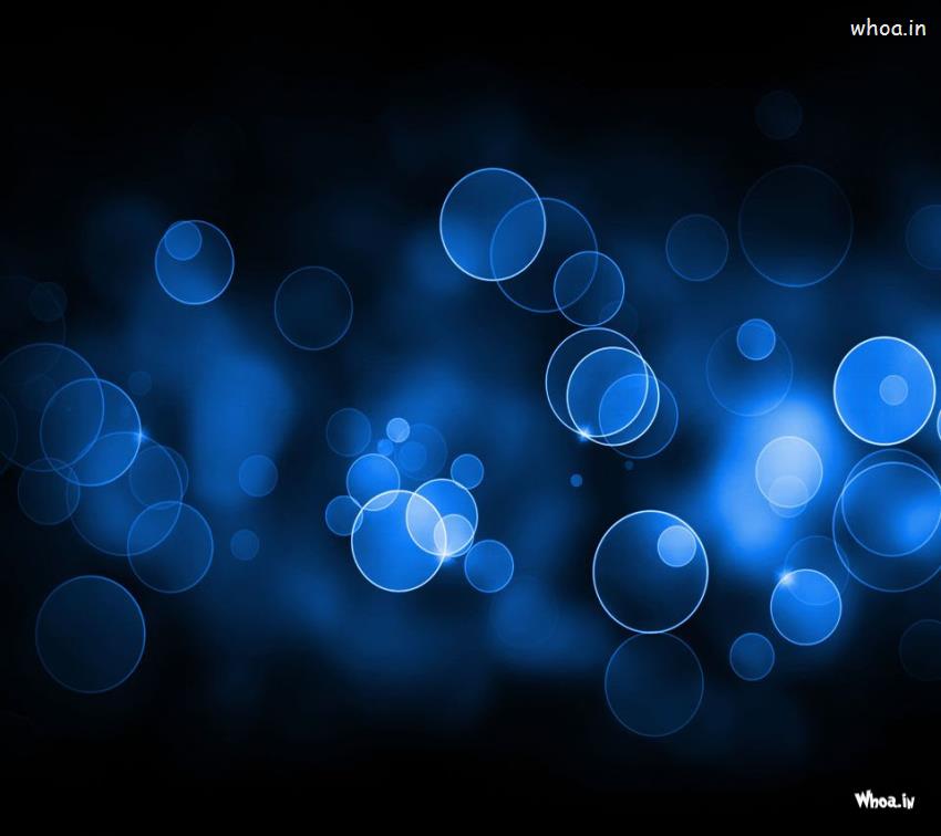 Blue Lighting Bubble HD Wallpaper For Mobile