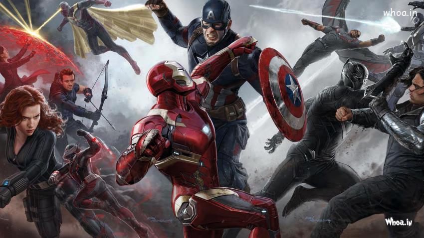 Captain America And Iron Man Fight In Captain America Civil War Movies
