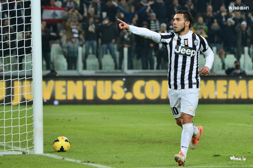 Carlos Tevez Of Juventus Face Experssion After Goal HD Football Images