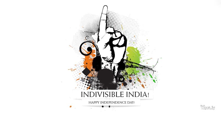 Creative Indivisible India Independence Day HD Wallpaper