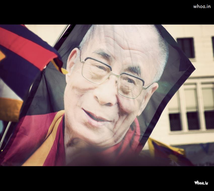 Dalai Lama Face In Clothes HD Wallpaper