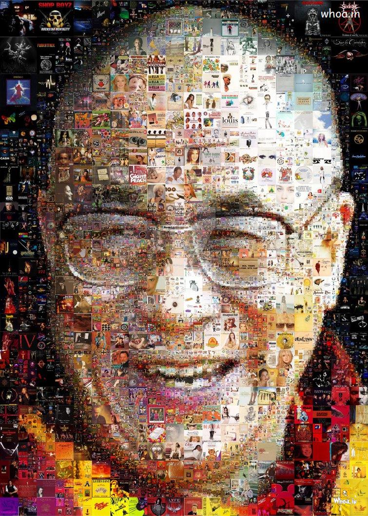 Dalai Lama With Multiple Images In Face Letest HD Wallpaper