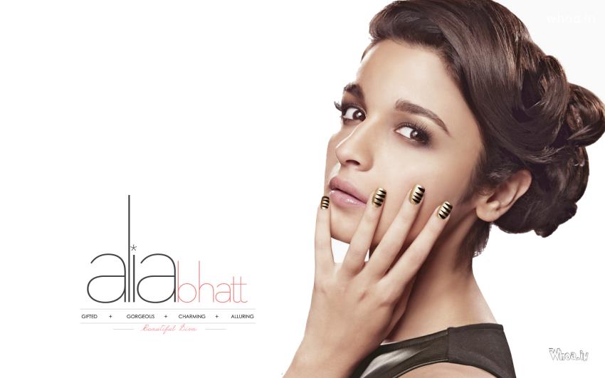 Gorgeous Alia Bhatt Hair Style With Face Closeup HD Actress Wallpaper