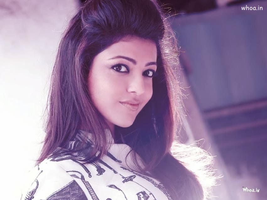 Gorgeus Actress Kajal Agarwal Face Closeup HD Wallpaper