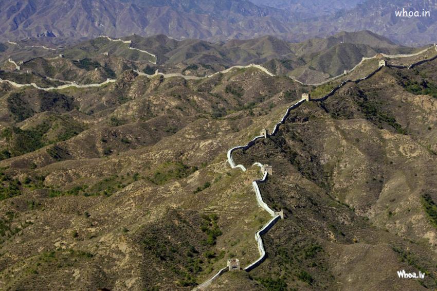 Great Wall Of China Map HD Wallpaper