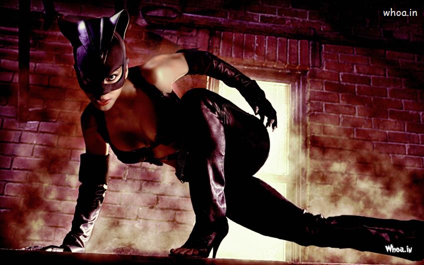 Halle Berry Dark Catwoman Hollywood Movies Wallpaper