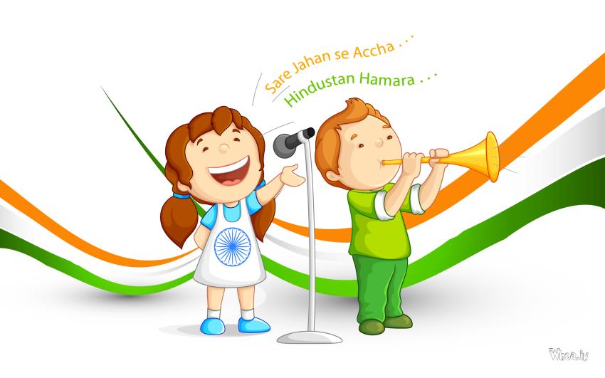 Happy Independence Day With Sare Jahan Se Accha Hindustan Hamara