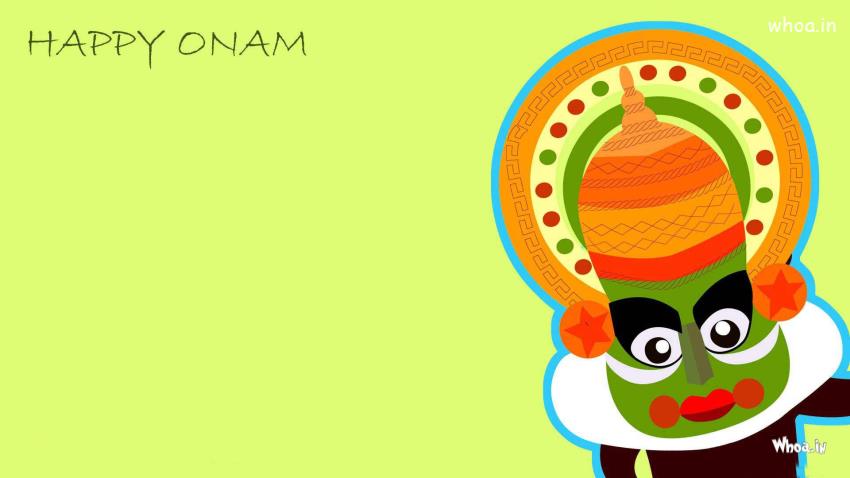 Happy Onam With King Mahabali HD Wallpaper