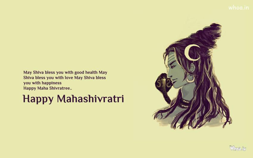 Happy Maha Shivratree Greeting God Bless You With Love  Iamges