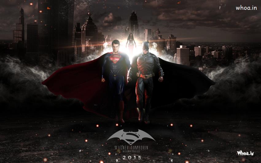 Hollywood Upcoming Movie Batman V/S Superman Dawn Of Justice Poster