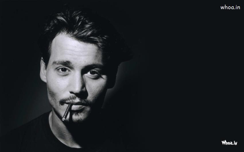 Johnny Depp Smoking With Dark Background HD Wallpaper