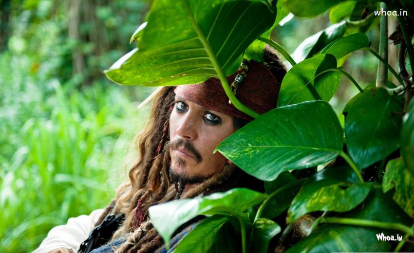 Johnny Depp As Jack Sparrow In Pirate Of Caribbean Movies Wallpaper