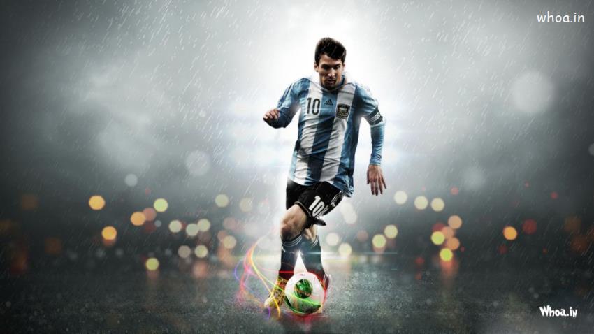 Lionel Messi Kick Football HD Wallpaper