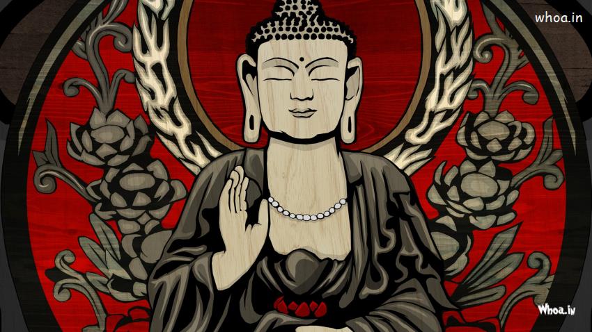 Lord Buddha Samadhi Art HD Wallpaper