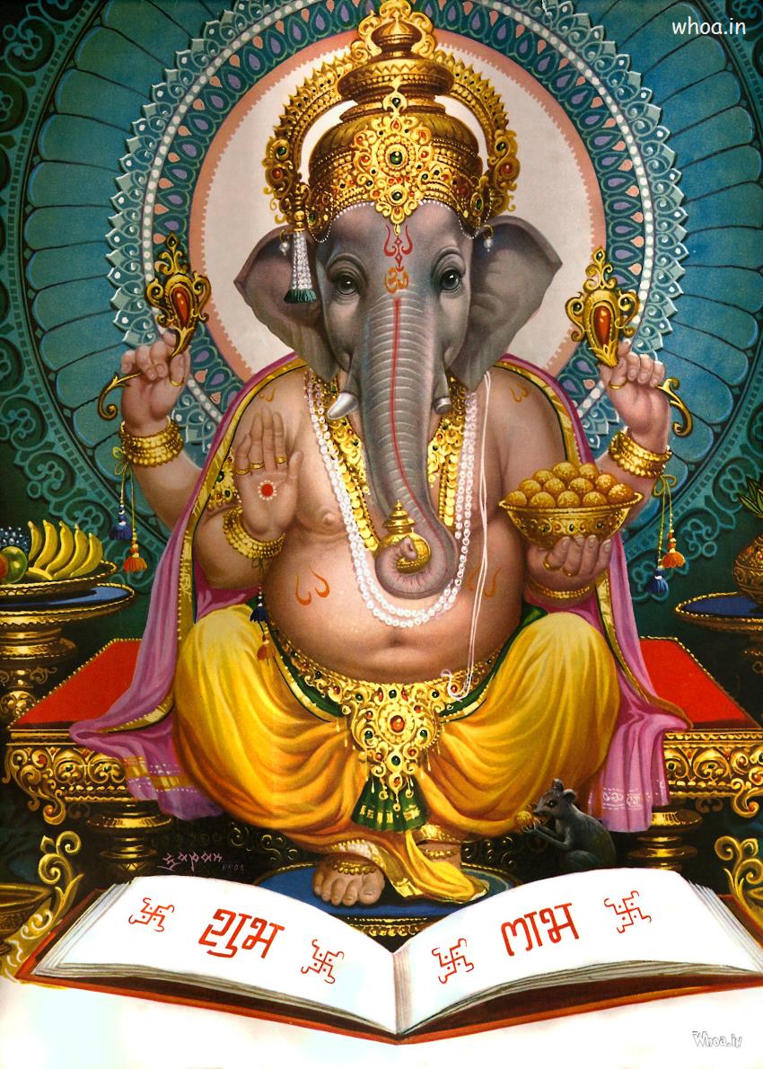 Lord Ganesha Colourfull HD Wallpaper