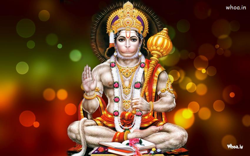 Lord Hanuman Sitting HD Wallpaper