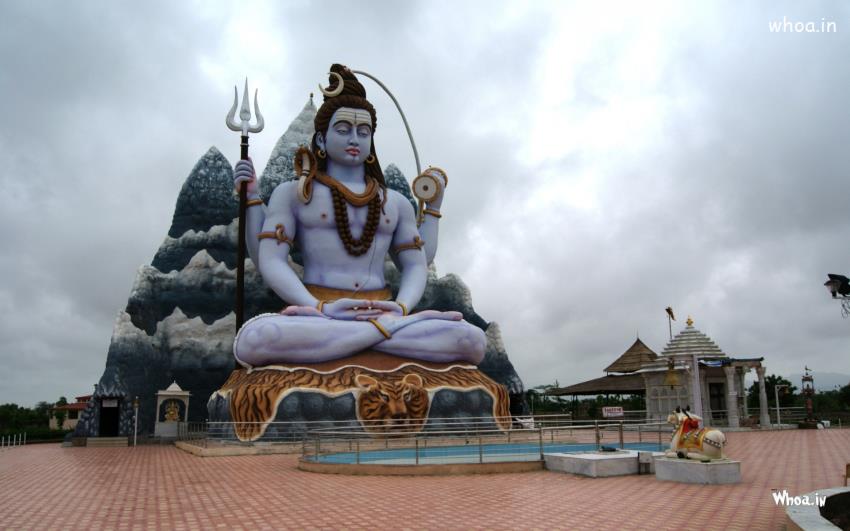 Lord Shiva Big Statue HD Wallpaper