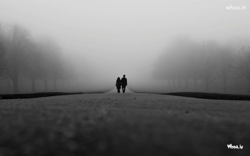 Love Couple Walk On The Road HD Young Couple Wallpaper