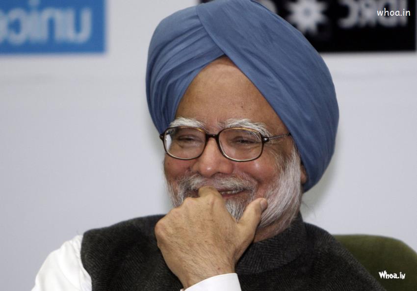 Manmohan Singh Smiley Face HD Wallpaper