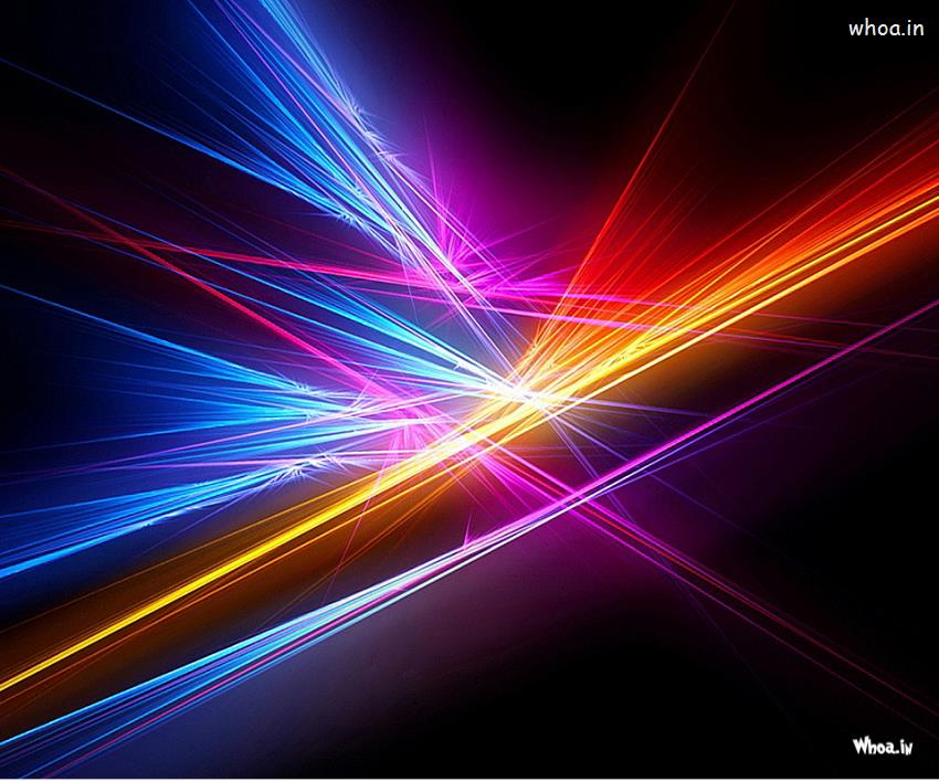 Multi Colour Abstract Laser Light HD Wallpaper