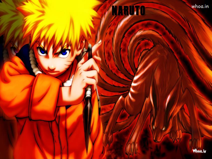 Naruto Shippuden Fight Nine Tailed Fox Mode Episode HD Wallpaper