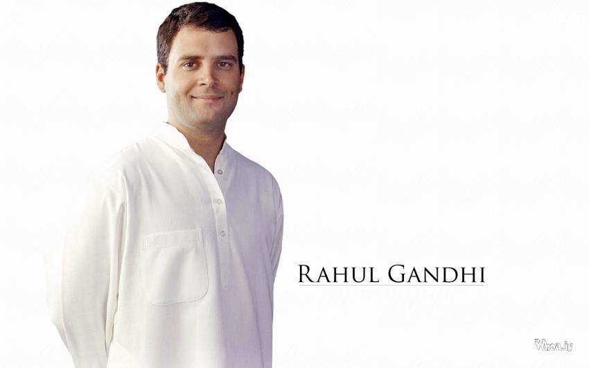 Rahul Gandhi White Outfits With White Background HD Wallpaper