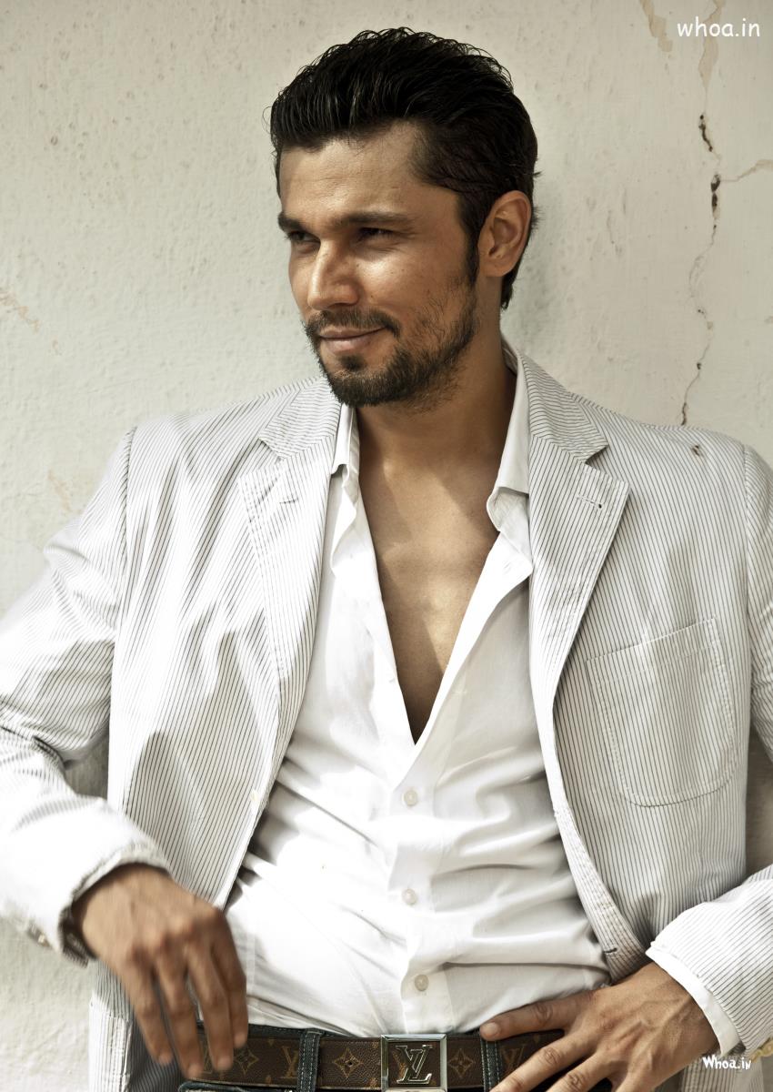 Randeep Hooda White Suit HD Bollywood Actor Wallpaper