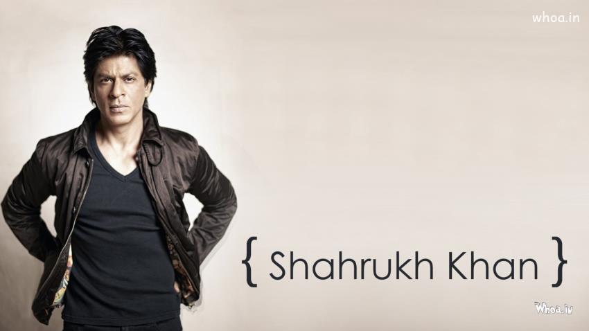 Shah Rukh Khan Black Jacket HD Bollywood Superstar Wallpaper