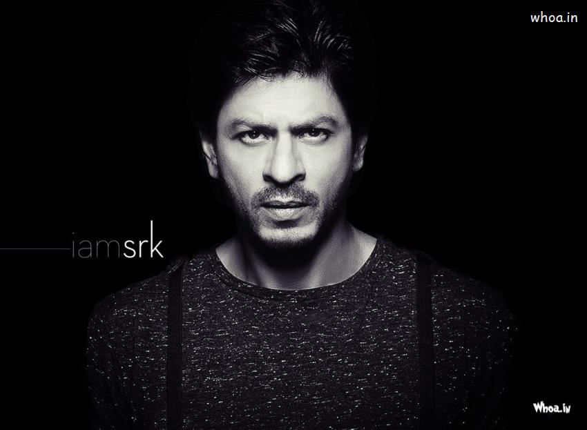 Shah Rukh Khan I Am Srk With Black And White HD Wallpaper