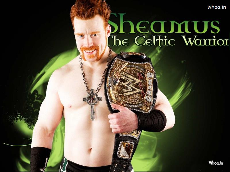 Sheamus The Celtic Warrior With Championship Belt HD Wallpaper