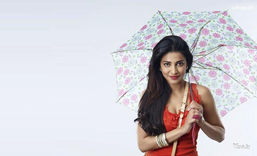 Shruti Hassan With Umbrella HD Actress Wallpaper