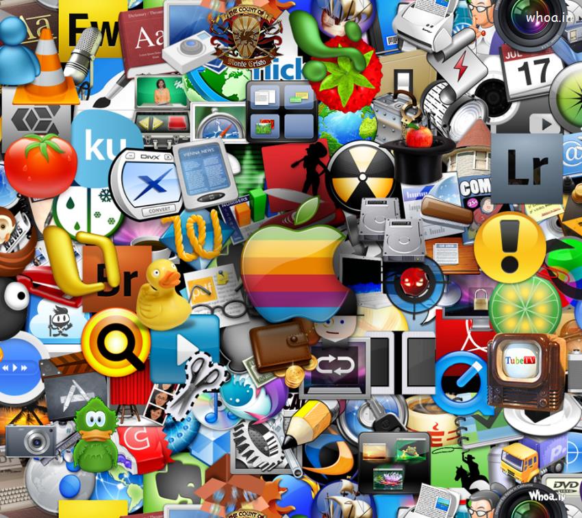 System And Software Icons HD Wallpaper