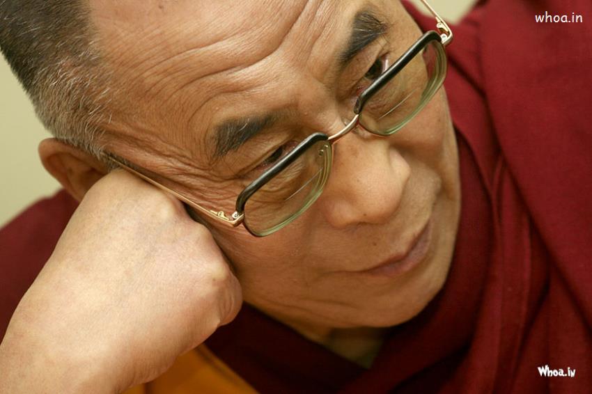 The 14Th Dalai Lama Face Closeup HD Wallpaper