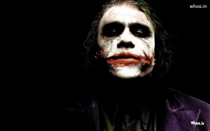 The Joker Face Closeup With Dark Background HD Wallpaper