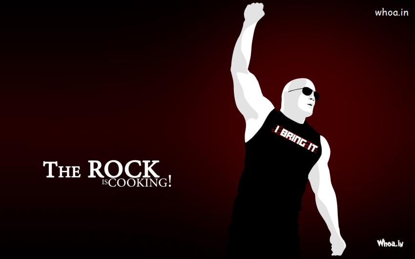 WWE Star The Rock Is Cooking HD Wrestlers Wallpaper