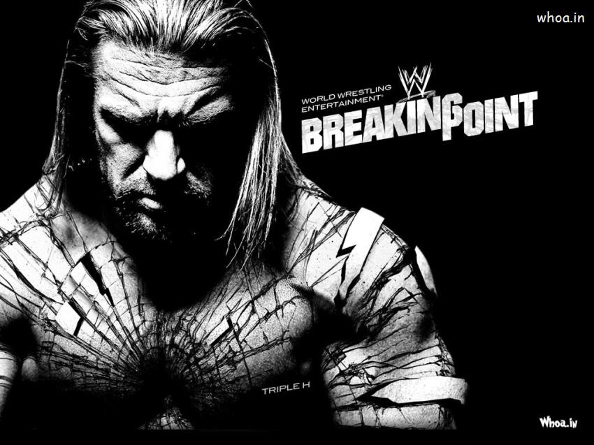 WWE Triple H Breaking Point With Dark Background HD Wallpaper