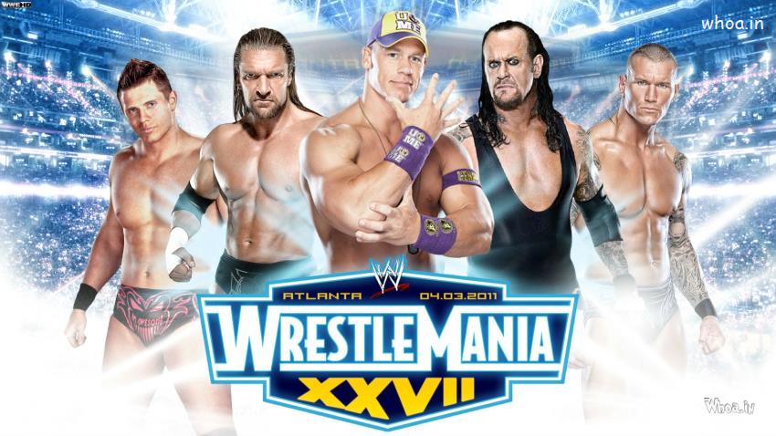 WWE Wrestlemania XXVII Superstars HD Wallpaper