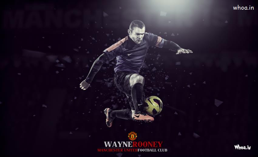 Wayne Rooney Manchester Of United Club With Dark Background HD Images