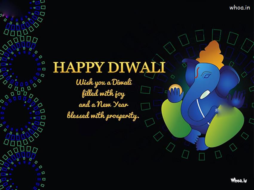 Wishing U Happy Diwali To Your Family HD Greetings Wallpaper