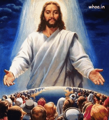 Jesus Christ Animated Image GIF Blessing To Human Of World