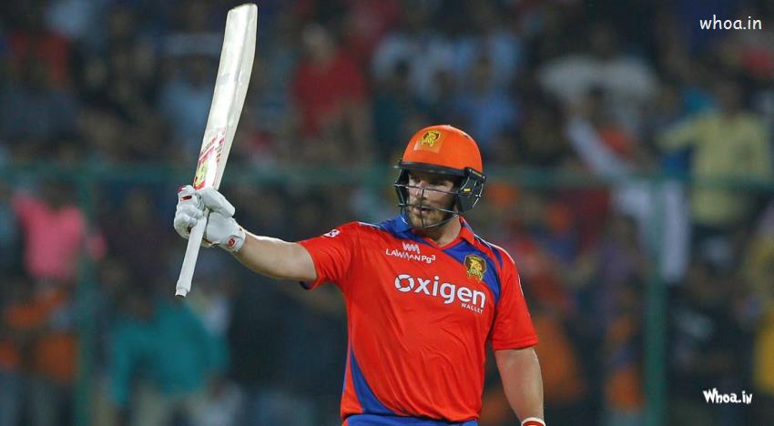 Aaron Finch Gujarat Lions Celebrating After Super Innings Hd Images 