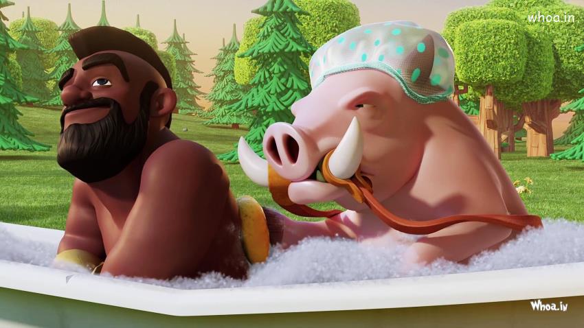Clash Of Clan Hog Rider Hd Game Images Wallpapers