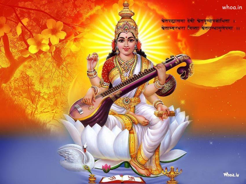 Lord Saraswati Hd Images & Wallpapers Hindu Goddess Lord Saraswati
