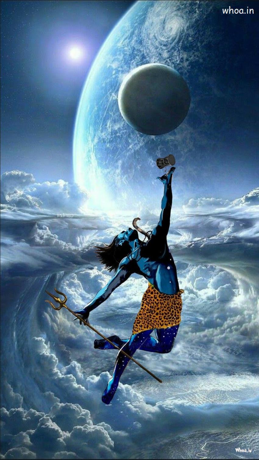 Lord Shiva Dance On Universe With Damru - Images Of Mahadev 