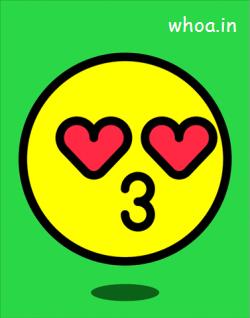 Love Kissing Emoji GIF For Facebook Whatsapp