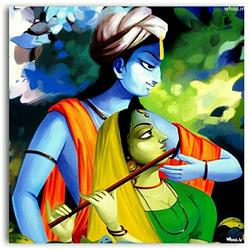 Radha Krishna love art Image Hd Wallpaper