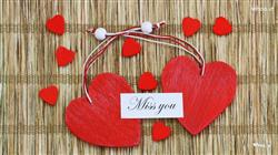 A beautiful massage I miss you with beautiful red heart shapes