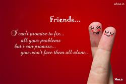 Beautiful image of two fingers as a friend for wishing friendship day