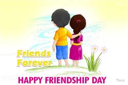 Image for wishing happy friendship day with the thought friends forever