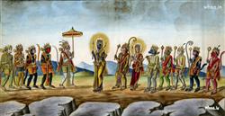 Ram and Hanuman team with sugriv and bali 